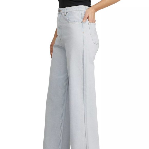 NUMERO Juniors' Wide-Leg Light Wash Jeans in Platinum Blue Size 29 - Picture 5 of 7